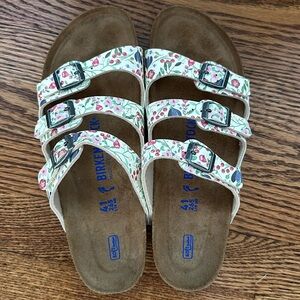 Birkenstock sandals floral print size 41 new without box
